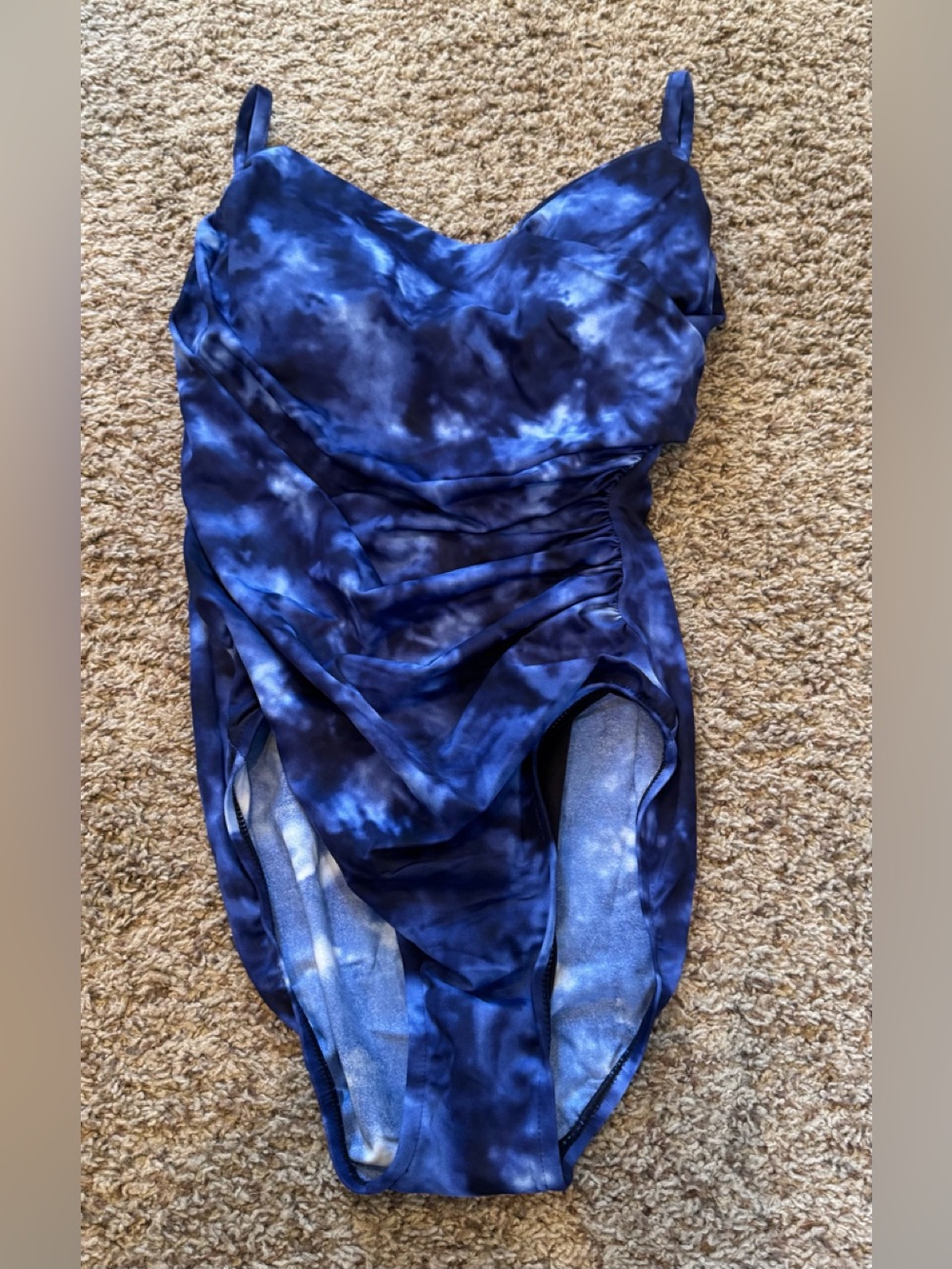 Aqua Green Blue Tie-Dye One-Piece